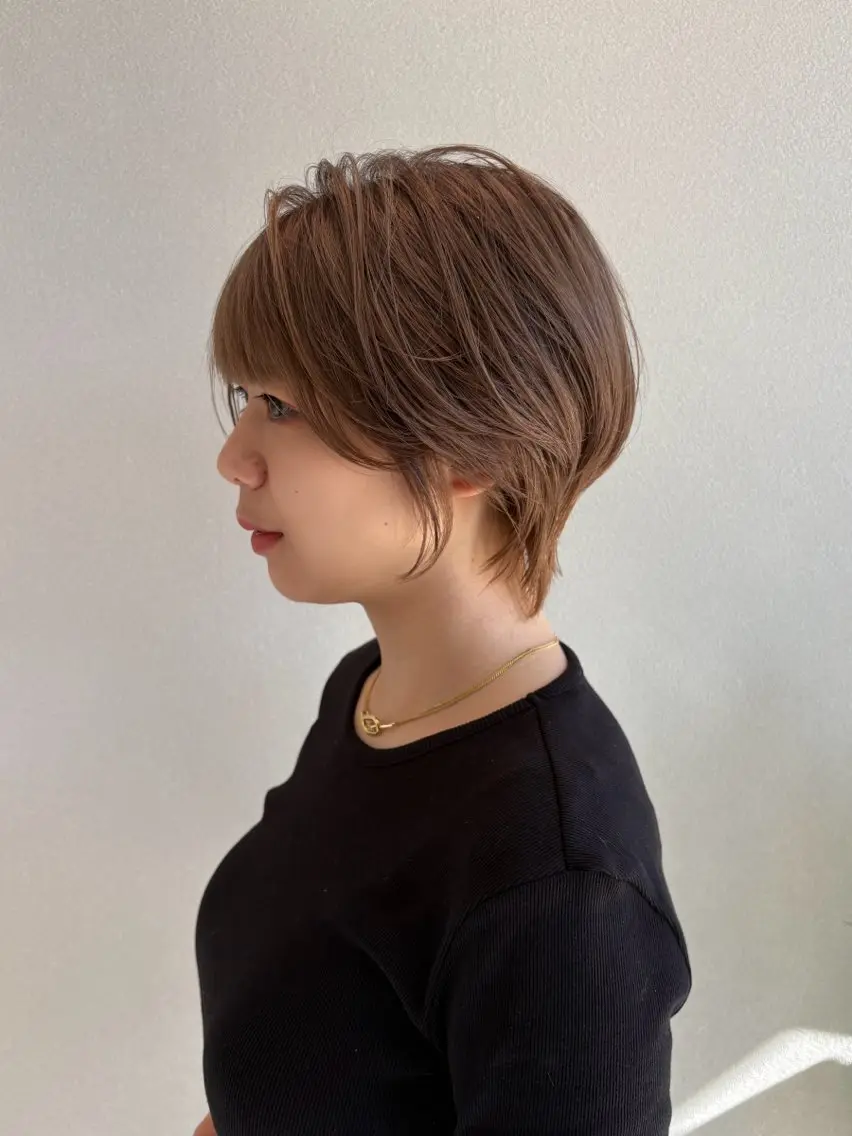 ショート カラー カット ヘアカラー BELLE by revo 山口 か乃のヘアスタイル