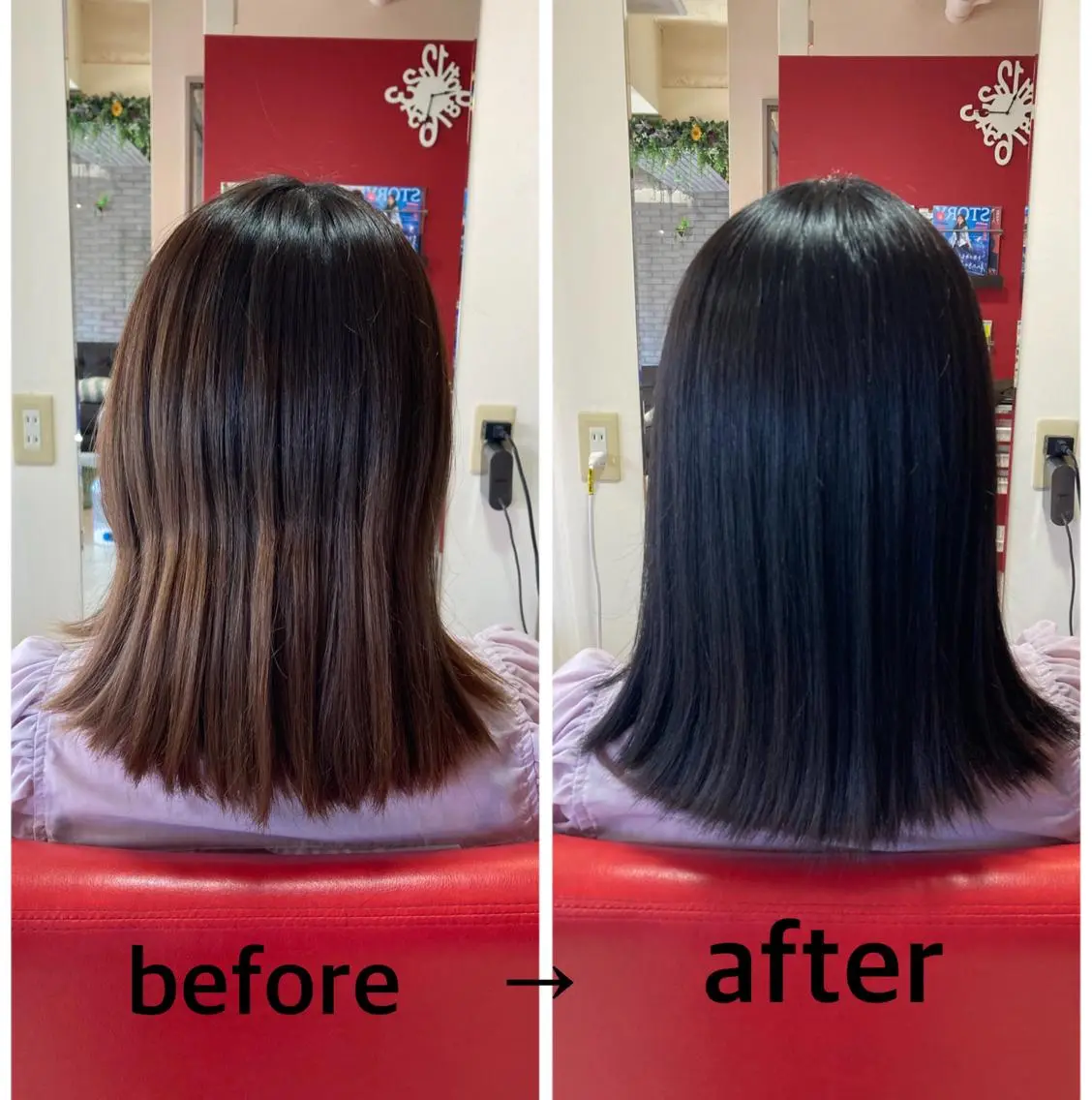 ミディアム 岸本 友子のヘアスタイル