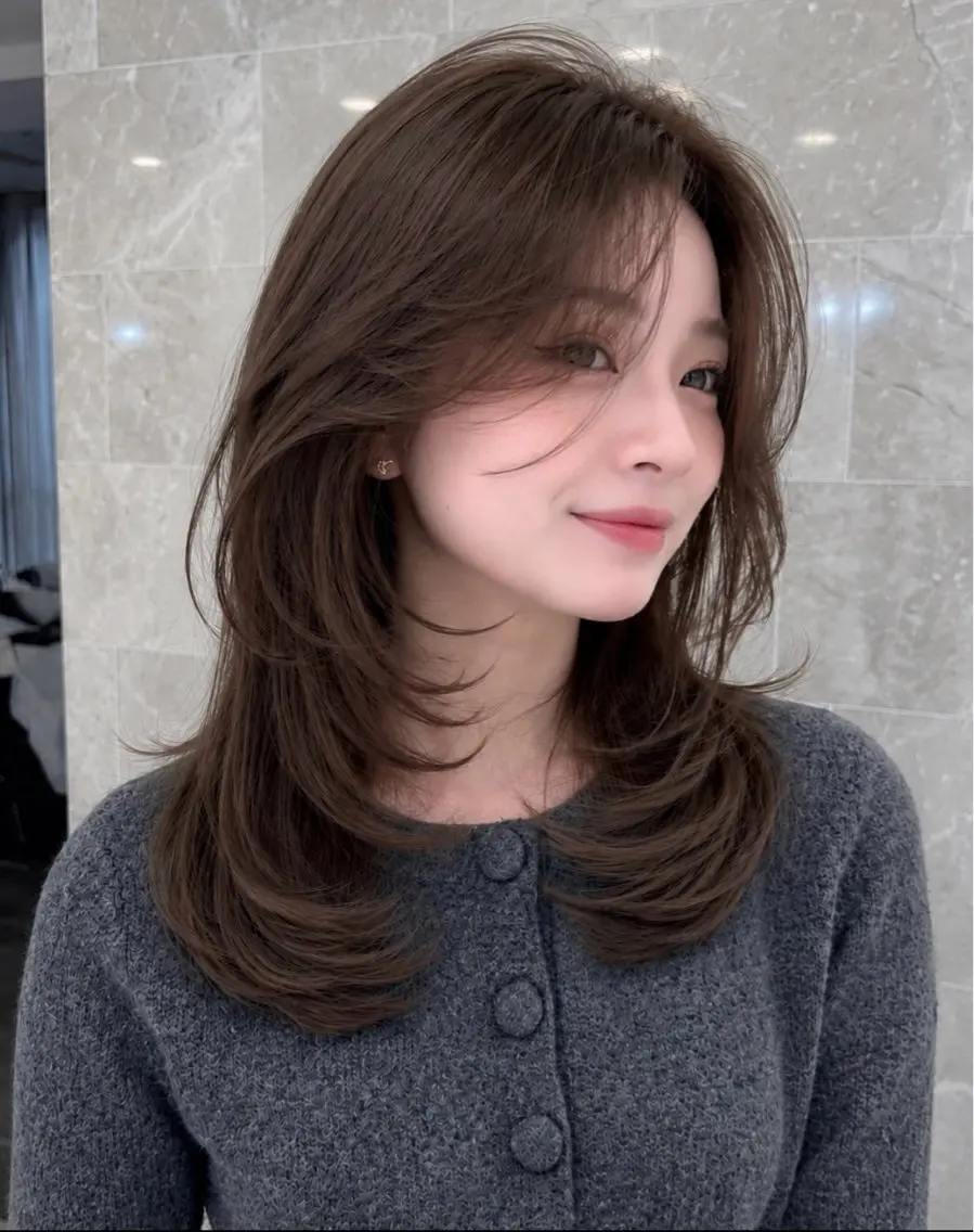 ミディアム レイヤーカット 似合せカラー🎨 /後藤大和のヘアスタイル