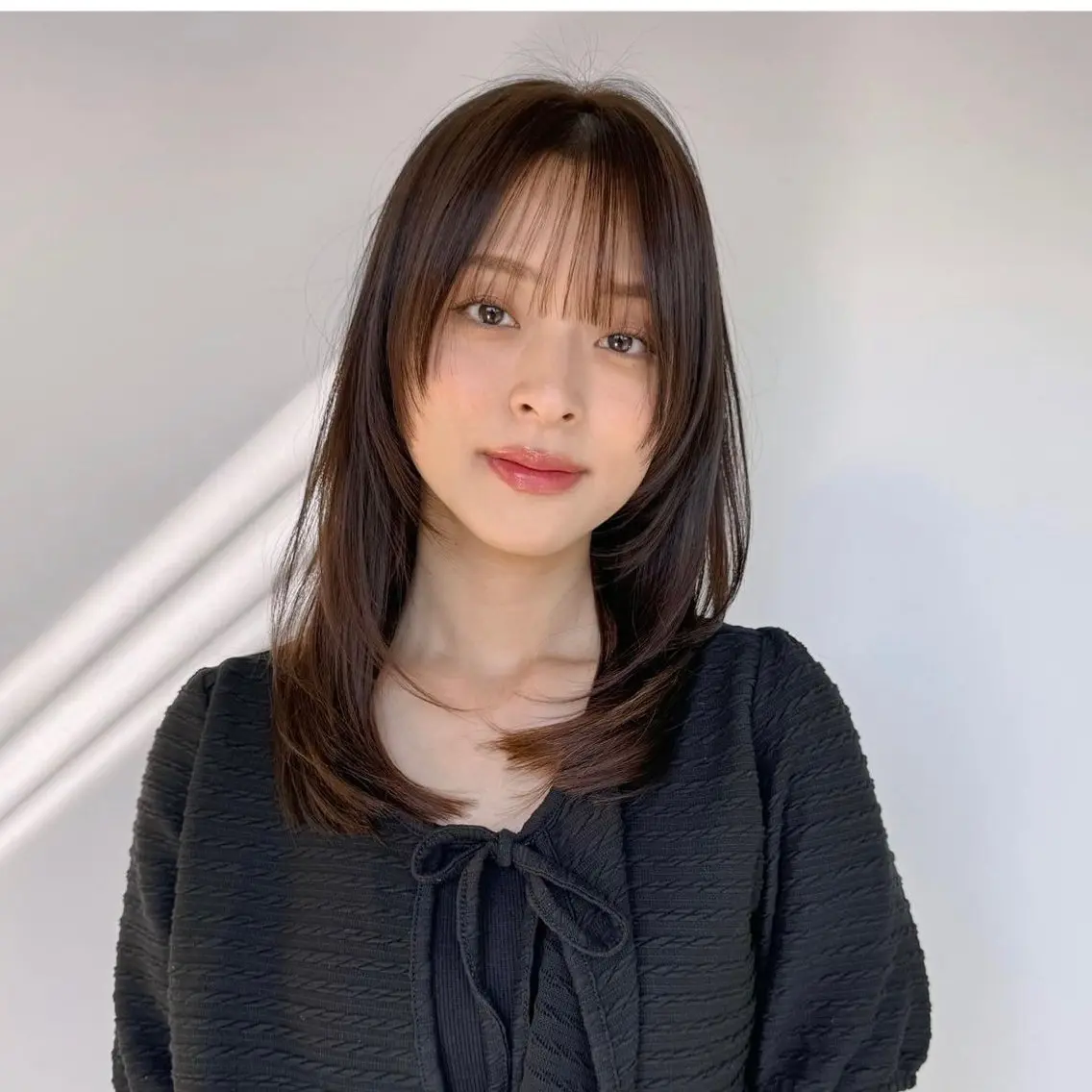 ロング 顔まわりレイヤー レイヤーカット 似合わせカット 小顔カット ルナ🌛 🛌のヘアスタイル