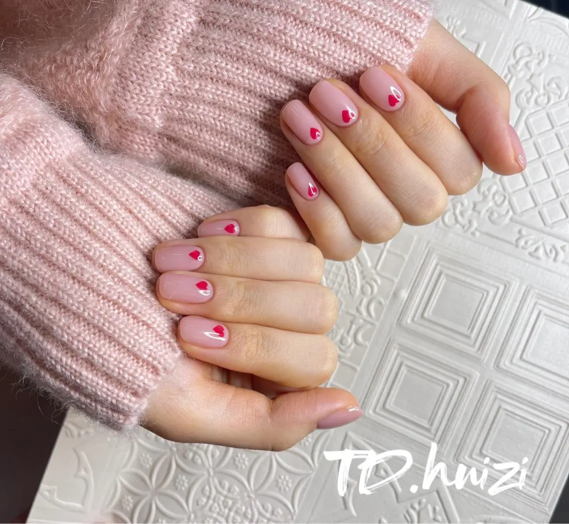 ショート めぐみのネイルサロン スタッフ練習のネイルデザイン