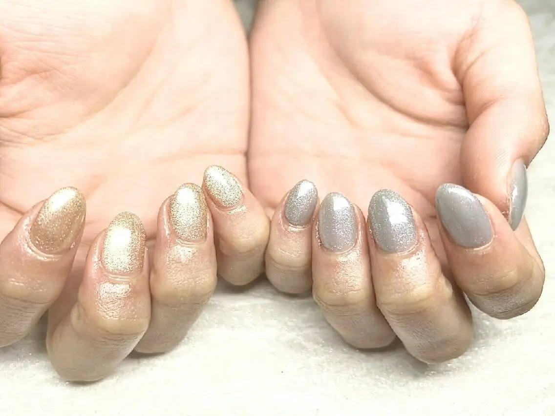 ネイル アートネイル 入学式 卒業式 韓国ネイル マグネットネイル JULIE NAILのネイルデザイン