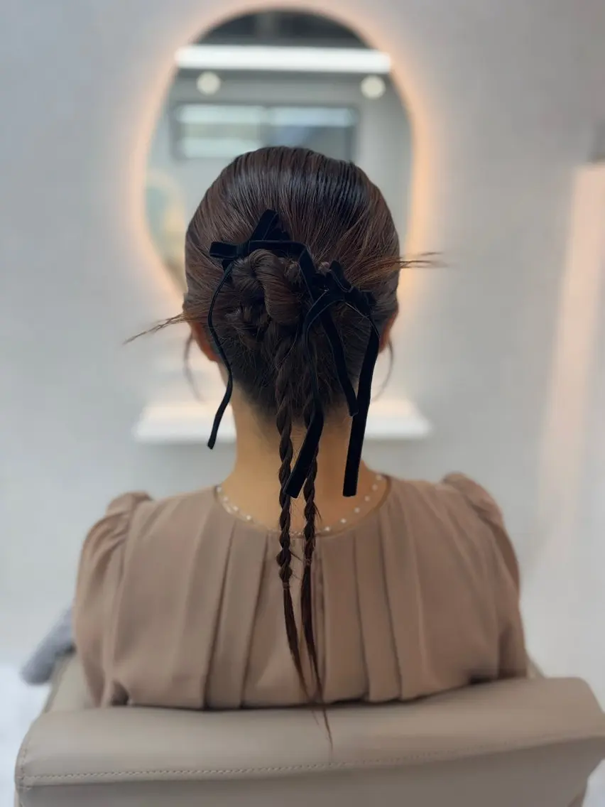 ”クリエイティブヘアセット”ハートアレンジや装飾やり放題✊🏻  ̖́-‬の写真