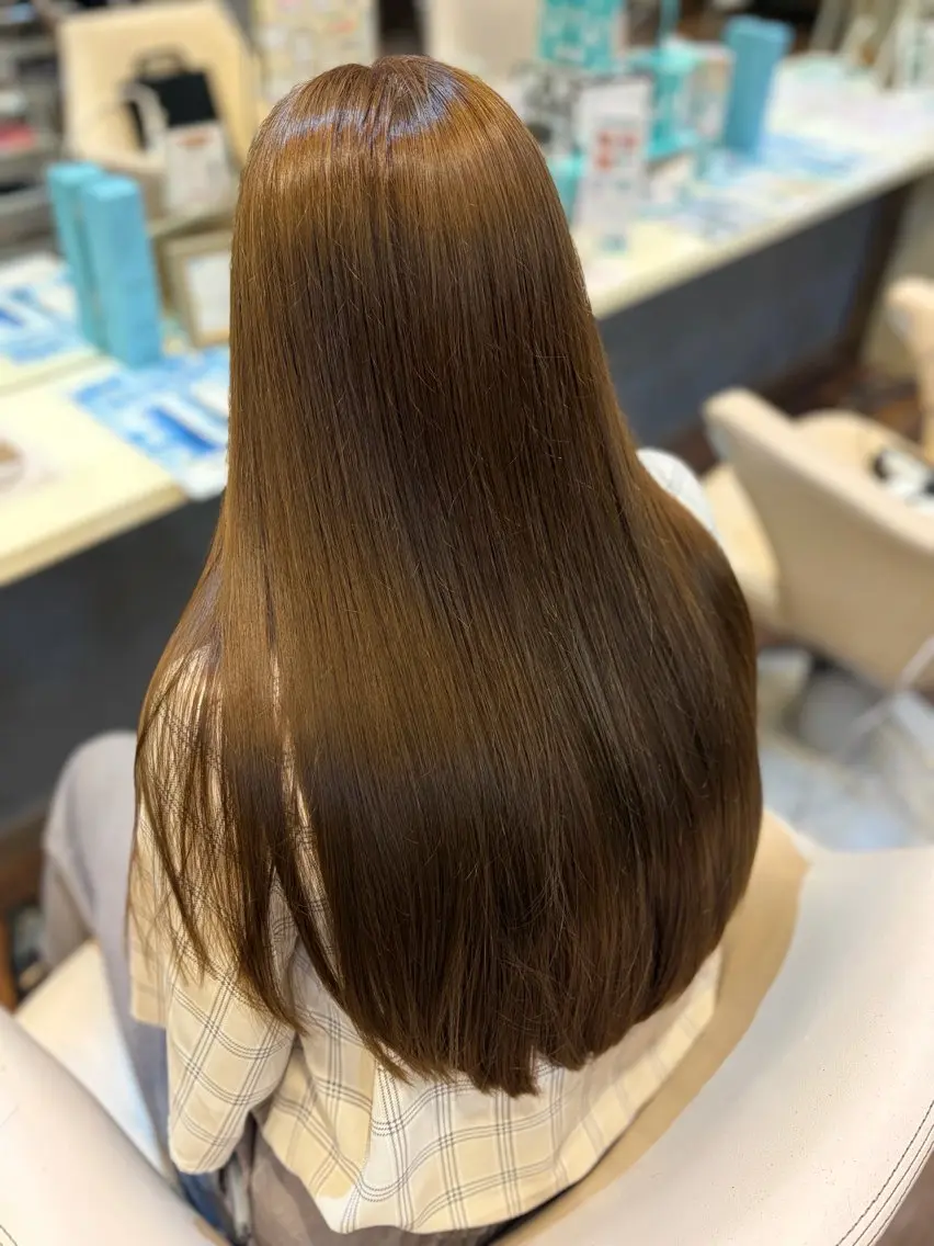 ロング カット ヘアカラー 🎀髪質改善🎀 Olive南森町のヘアスタイル