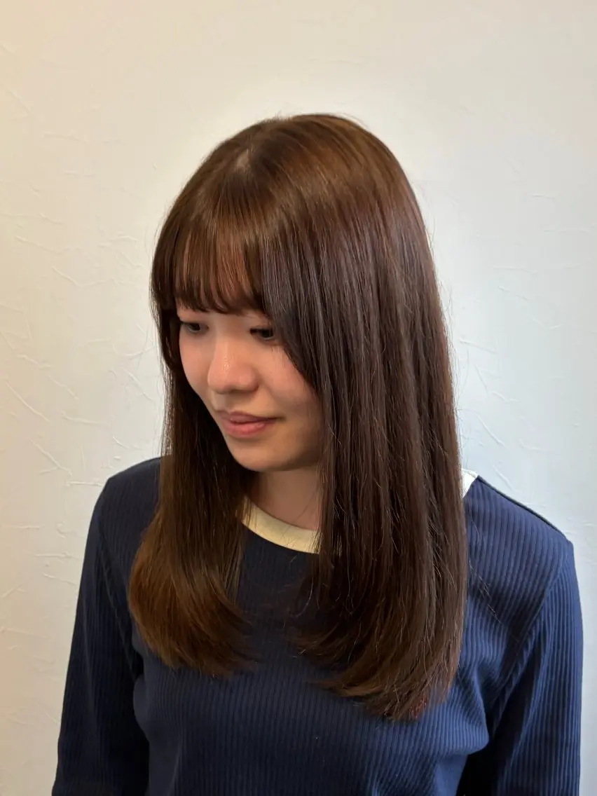 ミディアム カラー ヘアカラー H. Shimodeのヘアスタイル