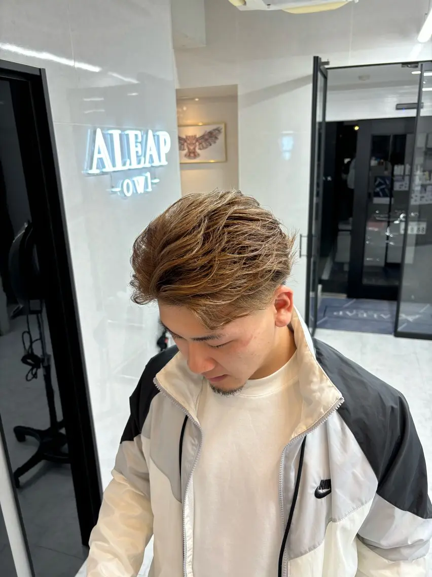 ミディアム ミディアムパーマ 韓国風ヘア カット パーマ KONOSUKE ALEAPのヘアスタイル