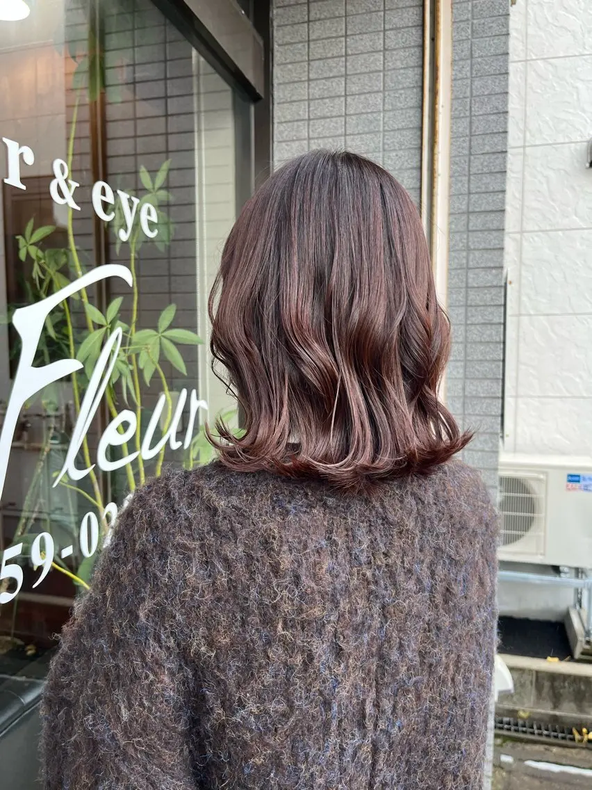ミディアム 立野 希沙のヘアスタイル