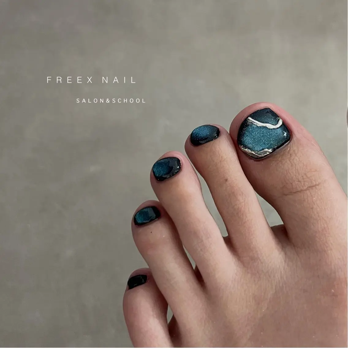 ネイル マグネットネイル フットネイル freex nail /ニュアンス/個性派のネイルデザイン