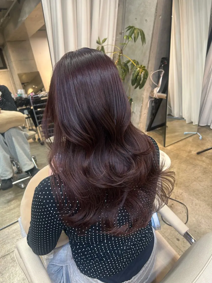 ロング カラー ロング 上岡 みゆうのヘアスタイル