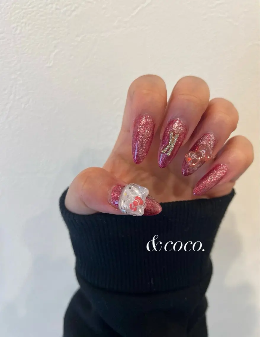 ネイル 長さ出し ＆ coco.のネイルデザイン