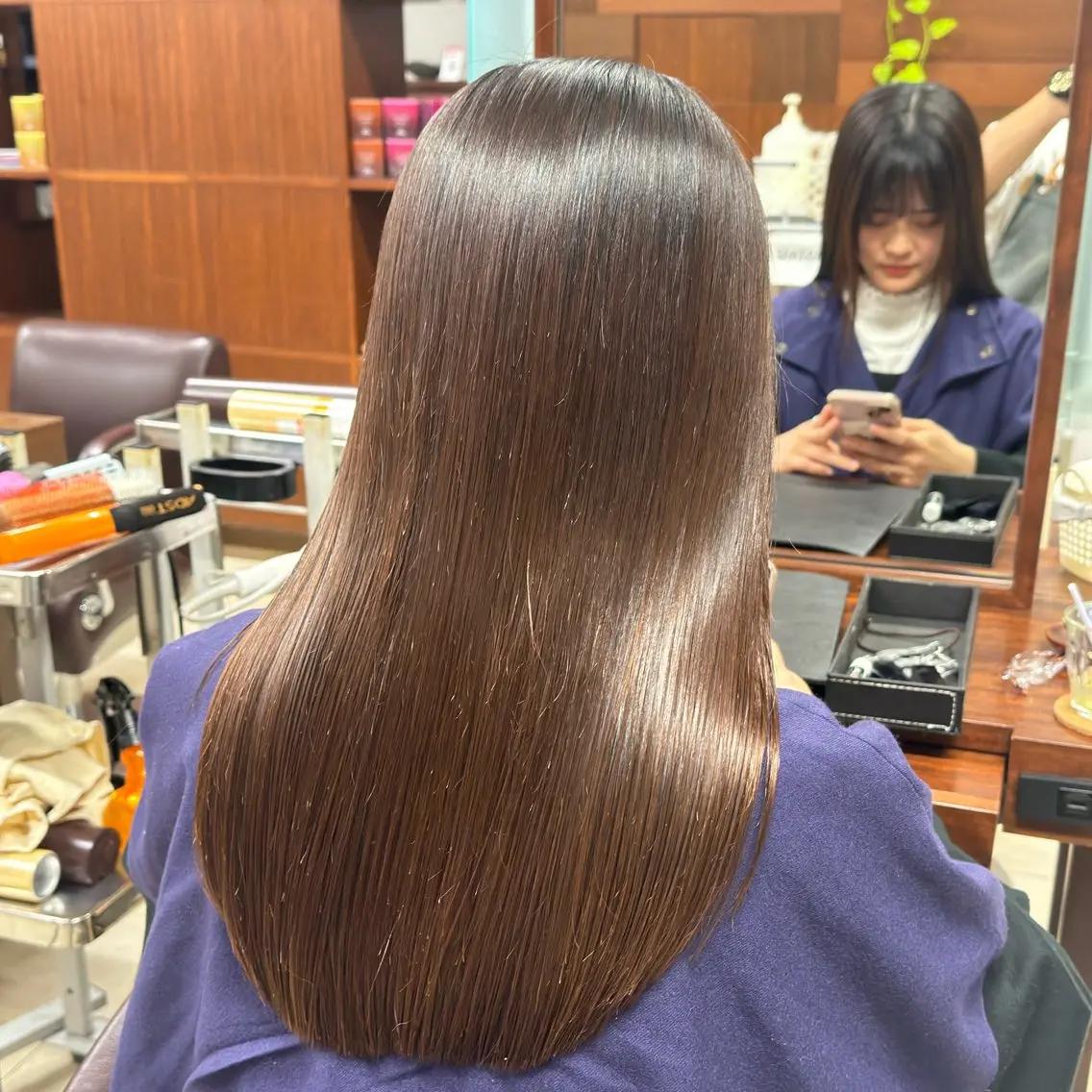 【平日限定】カット+髪質改善ストレートの写真