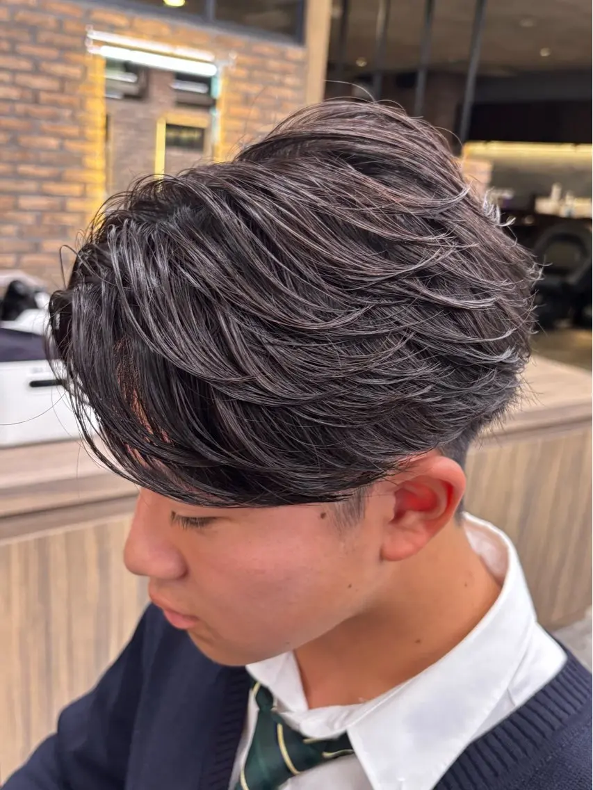 メンズ カット パーマ 🪽直毛男子の救世主 🪽フェザーパーマのヘアスタイル
