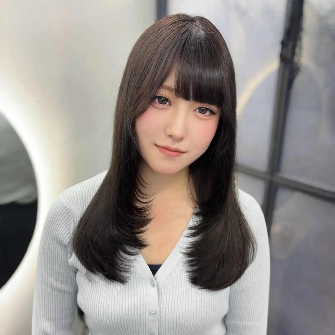 ロング カラー カット Ren. 🦋デザインカラーのヘアスタイル