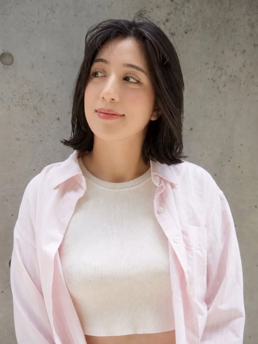 ミディアム 渡邉 真生のヘアスタイル