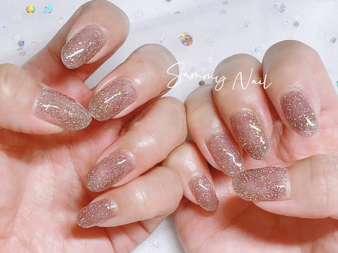 ネイル フラッシュネイル ラメ(グリッター) ハンドネイル Sammy Nailのネイルデザイン