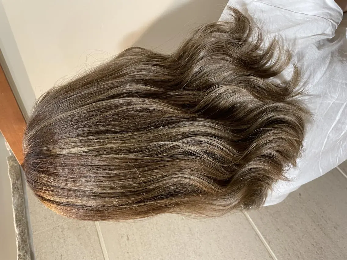 ミディアム カラー ブリーチ ハイライトカラー ハイライト ヘアカラー トリートメント ハイトーン得意😍 Lumiereのヘアスタイル