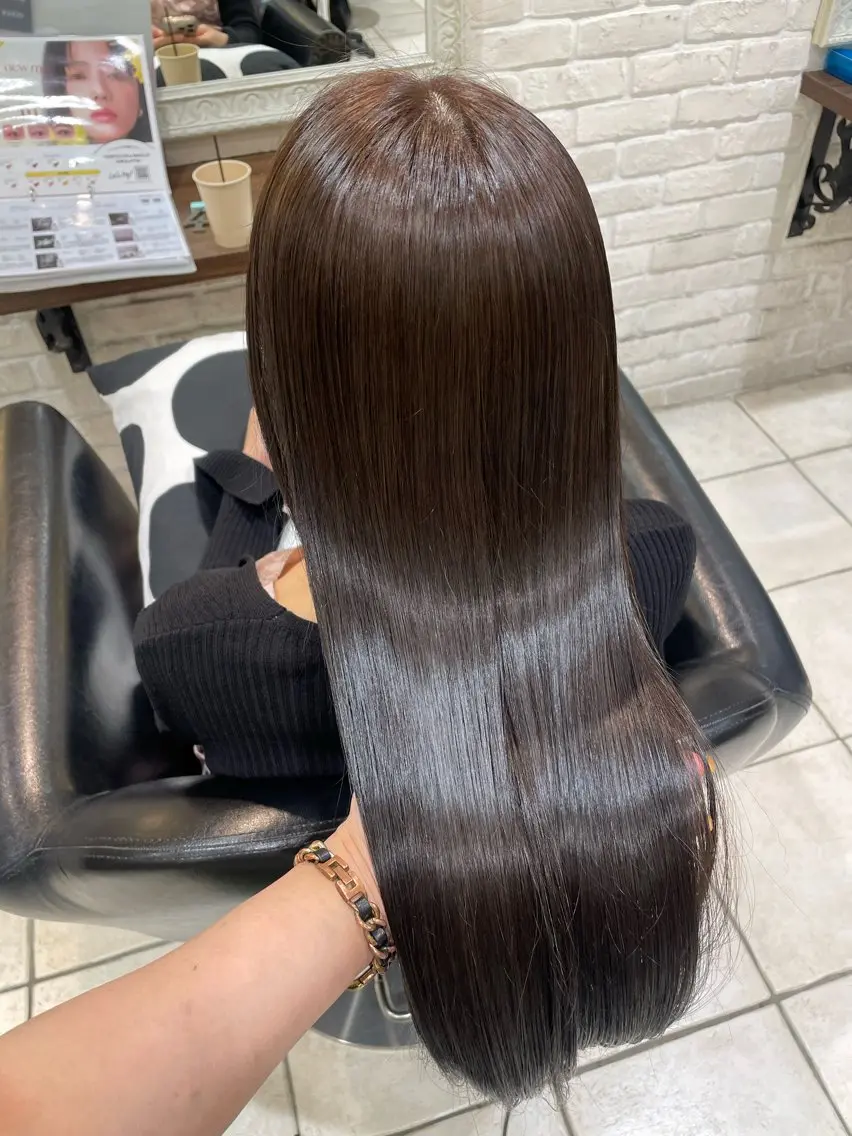カラー ブラウンカラー 透明感カラー オリーブブラウン 🌼 misaki 🌼のヘアスタイル