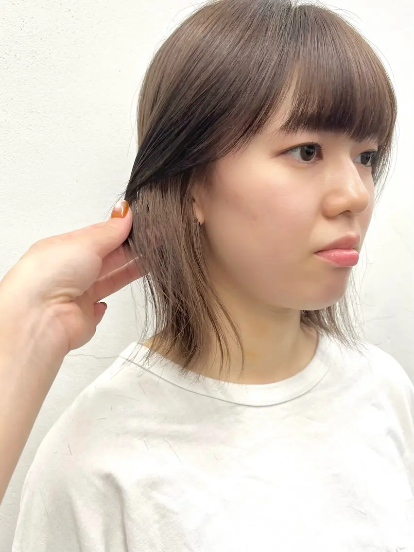 ミディアム カラー ベージュカラー ブリーチ ケアブリーチ ダブルカラー インナーカラー ヘアカラー トリートメント HARU//原宿🤍 リピート率NO.1のヘアスタイル