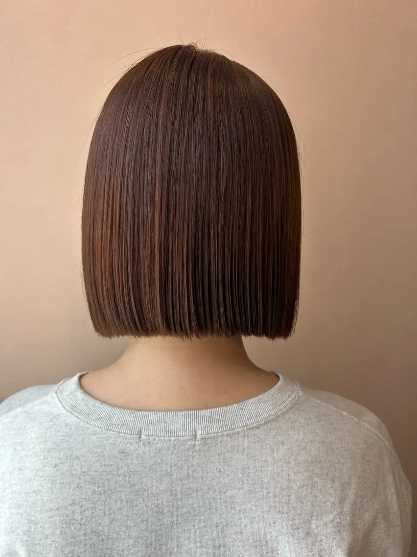 ショート カラー ベージュカラー オレンジ オレンジベージュ ボブ hubhair レイヤー/透明感のヘアスタイル
