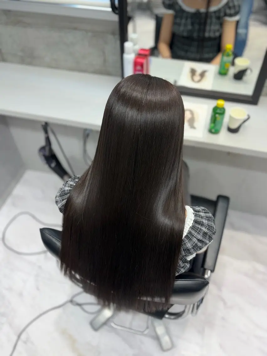 ロング 縮毛矯正 武内 風馬のヘアスタイル