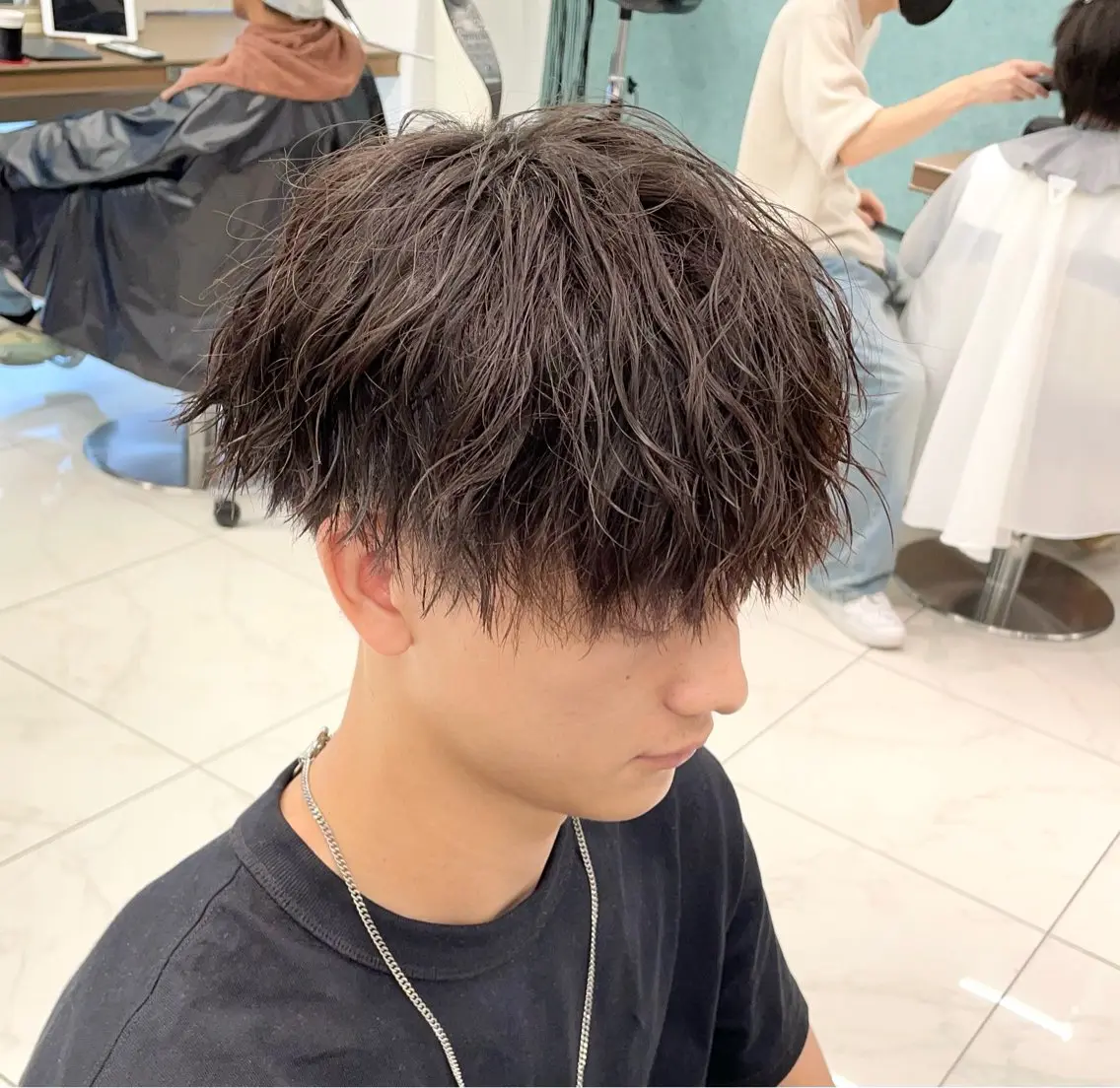 ショート パーマ メンズ カット パーマ 【メンズ特化】 池田大成✂︎のヘアスタイル