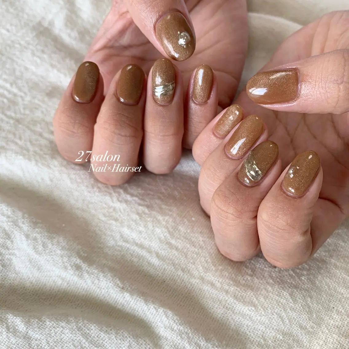 ネイル マグネットネイル 27salon yuinaのネイルデザイン