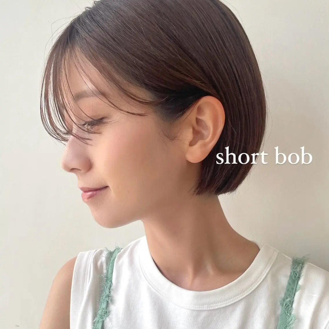ショート ショートボブ ボブ ショートヘア 顔まわり🥨レイヤー /透明感/水口舞奈のヘアスタイル