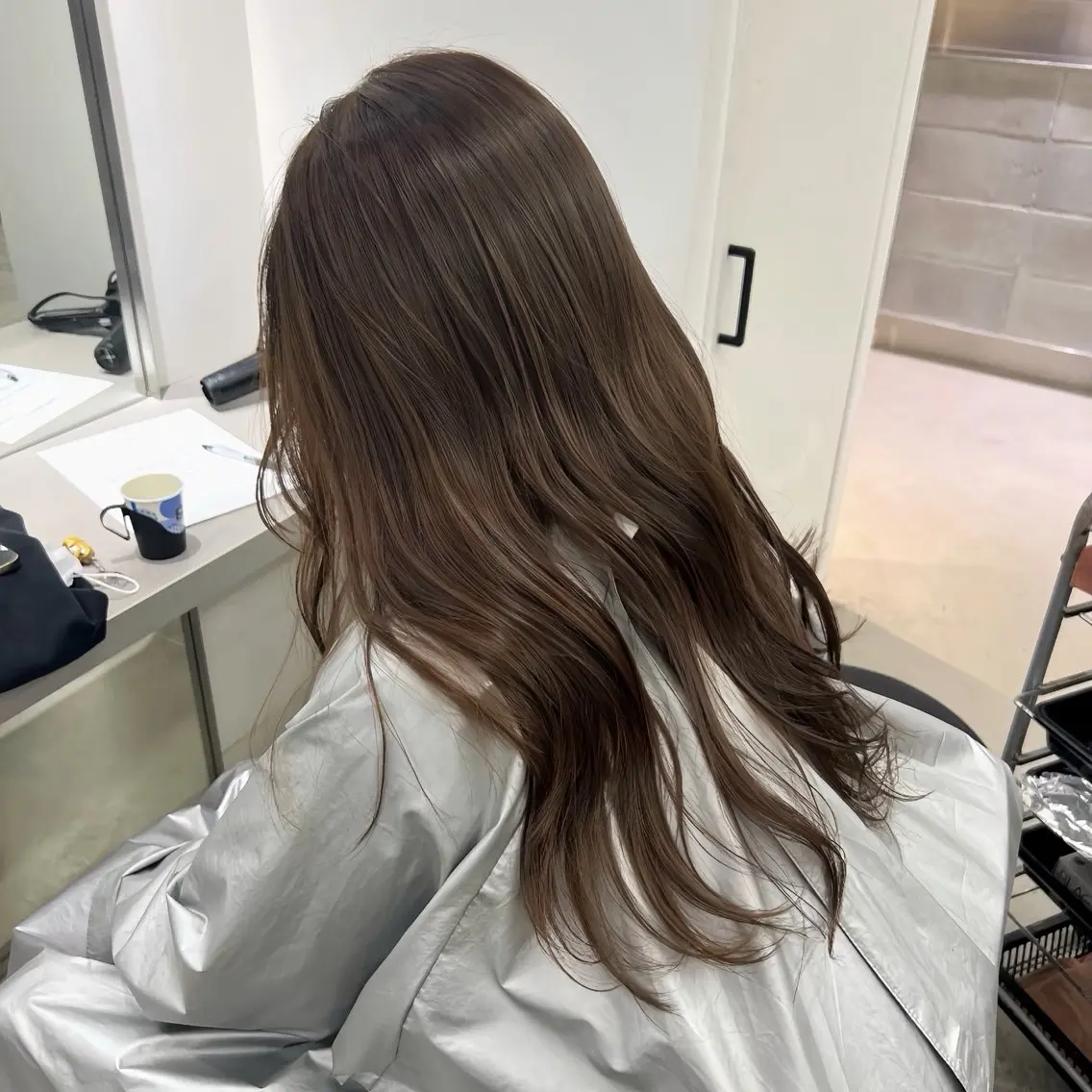ロング カラー カット ヘアカラー トリートメント EIGHT　樹梨 ／韓国ヘア🇰🇷のヘアスタイル