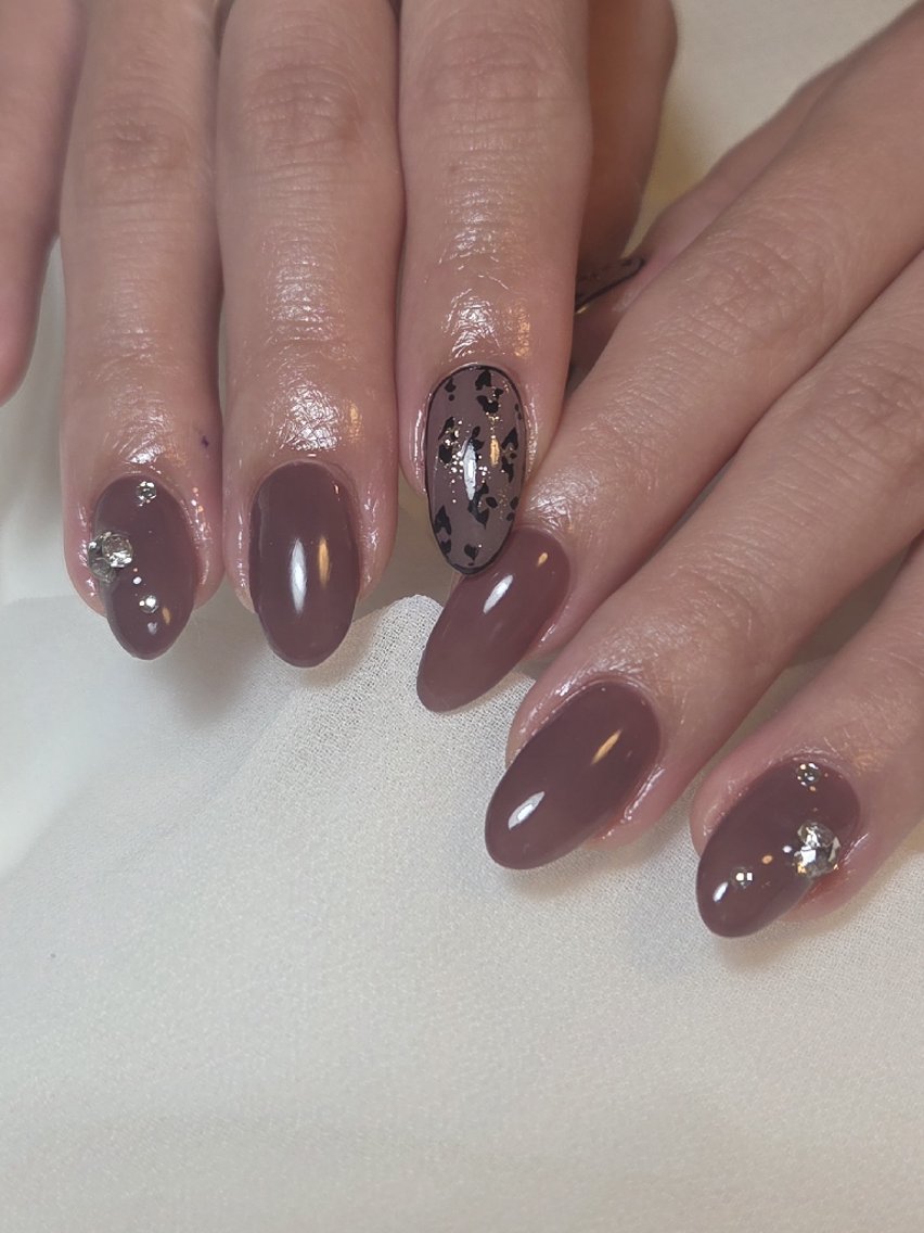 ネイル アニマル柄 ハンドネイル LadyNail Kiyoka/大名のネイルデザイン