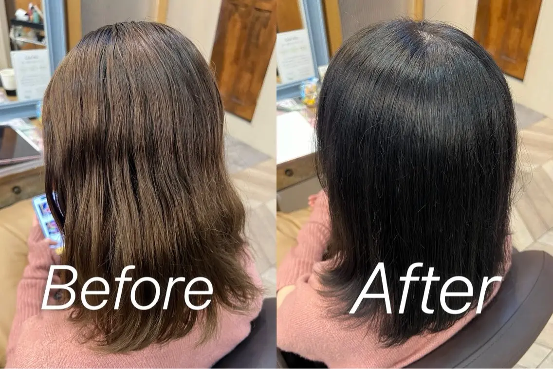 ミディアム カラー 縮毛矯正練習 モデル募集✨️NOAのヘアスタイル