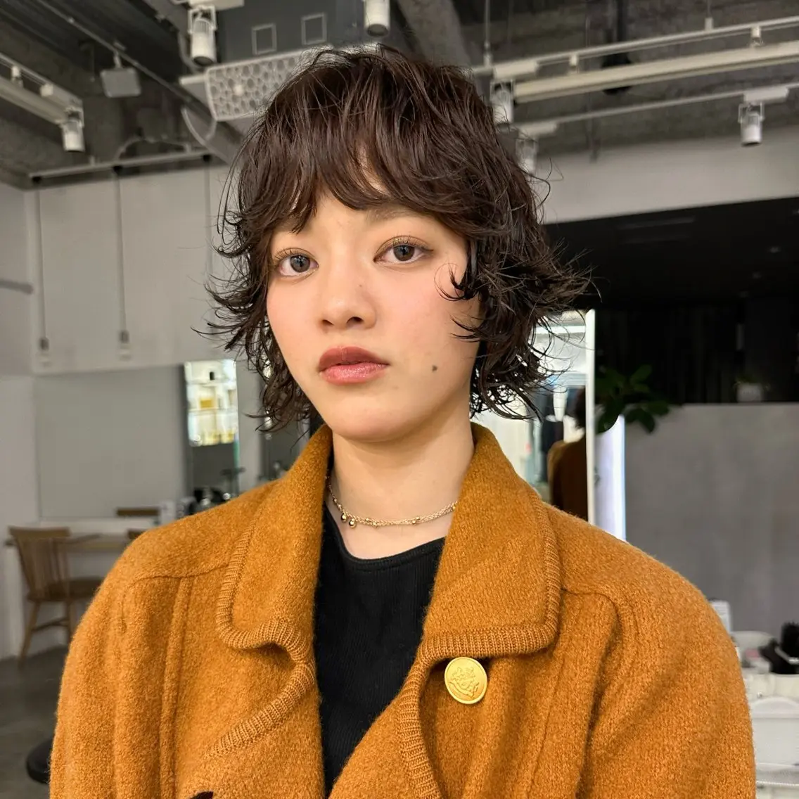 ショート カット ヘアカラー パーマ 🌀渋谷メンズヘア 🌀河野瑠太のヘアスタイル