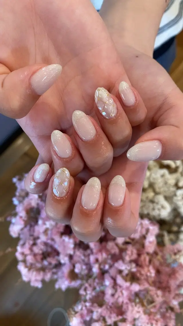 ネイル ハンドネイル crystal ⭐︎ colorのネイルデザイン