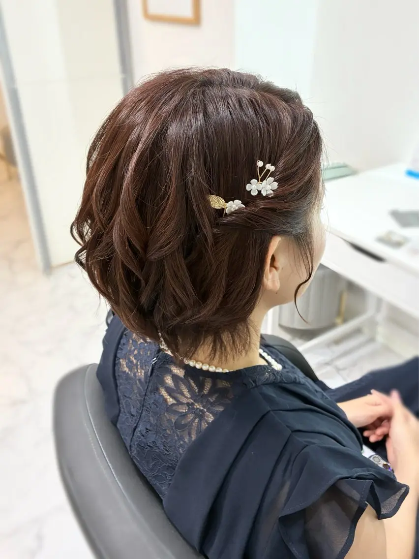 ショート ヘアアレンジ ヘアセット ヘアセット専門店 Rのヘアスタイル