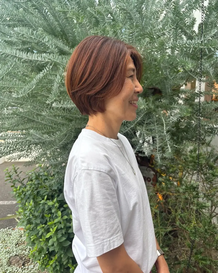 ショート レイヤーカット パライソ南公園店 神津 由依のヘアスタイル