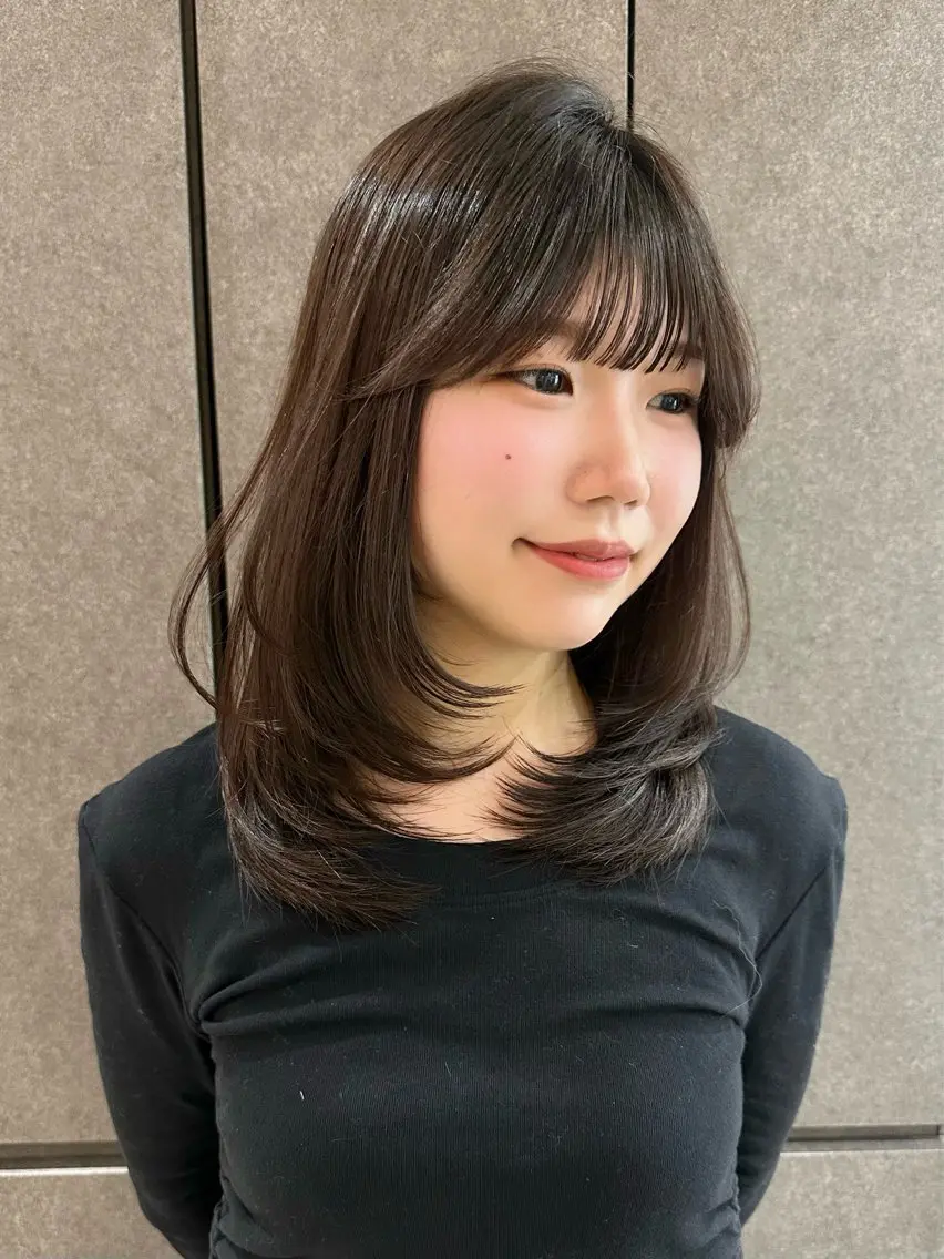 ミディアム ベージュ/ヘアセット レイヤー/Marinのヘアスタイル