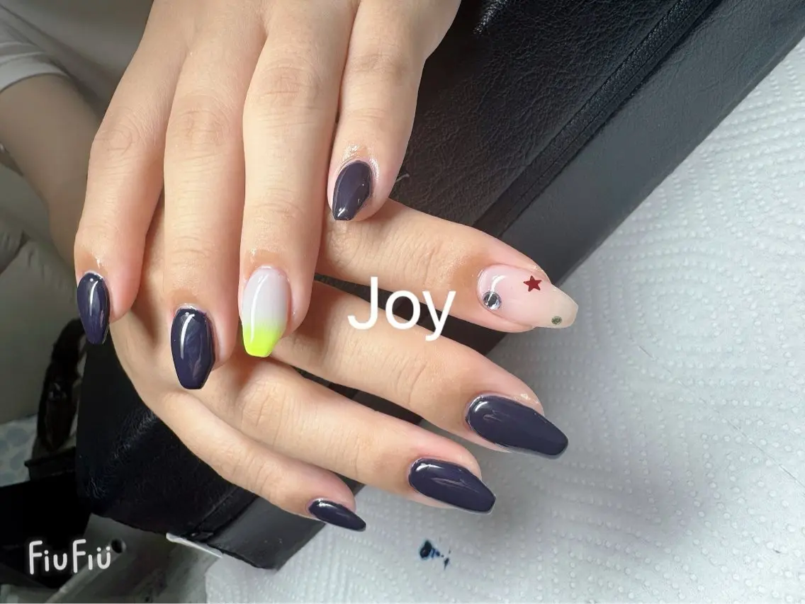 ネイル 持ち込み ワンカラーネイル Nail Salon JOYのネイルデザイン
