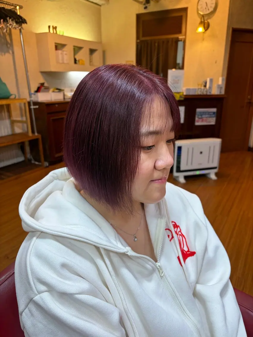 ショート ヘアカラー トリートメント 奥野JAPAN🌈 艶髪カラーのヘアスタイル