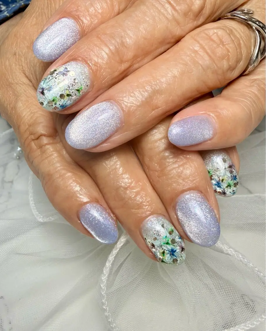 ネイル アートネイル チークネイル フラッシュネイル フラッシュマグ フレンチネイル Mai’s nailのネイルデザイン
