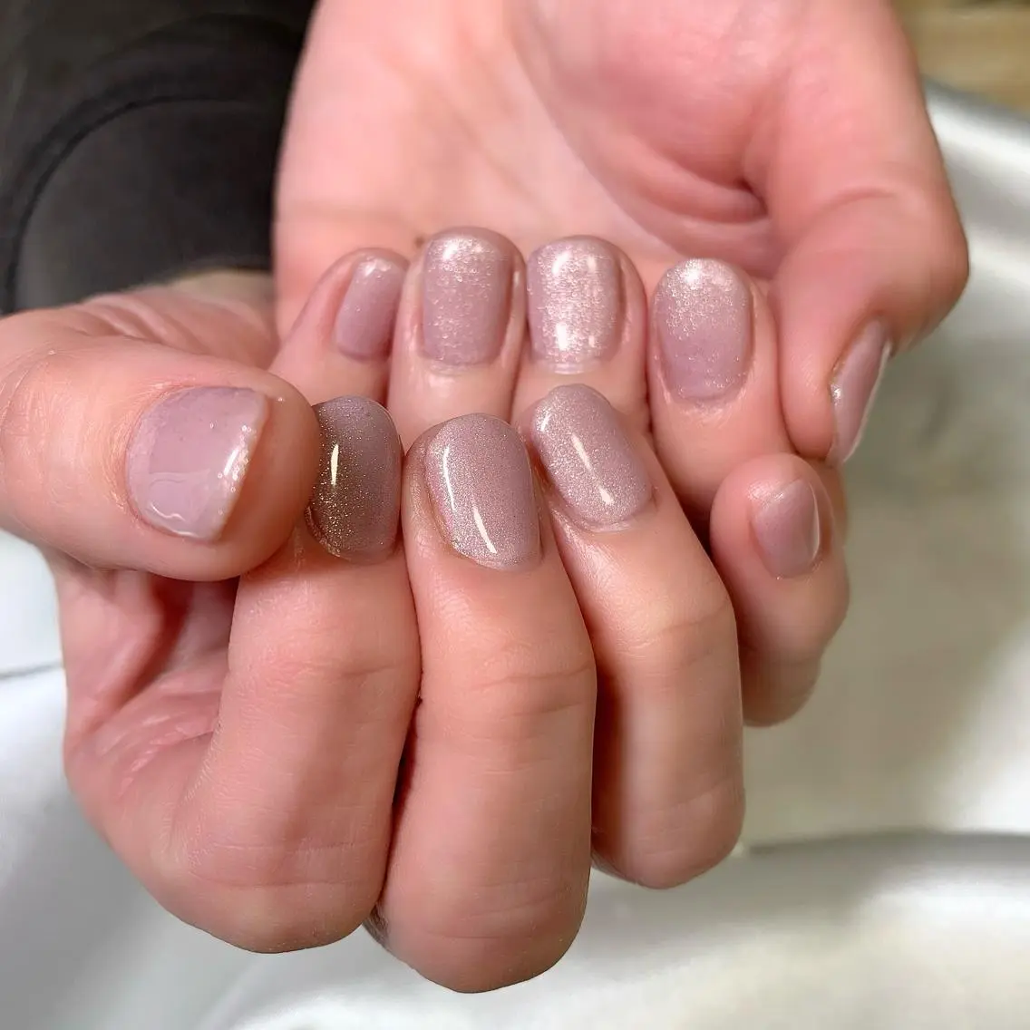 ネイル ラメ(グリッター) ワンカラーネイル ハンドネイル Lucid Fleur Amiのネイルデザイン