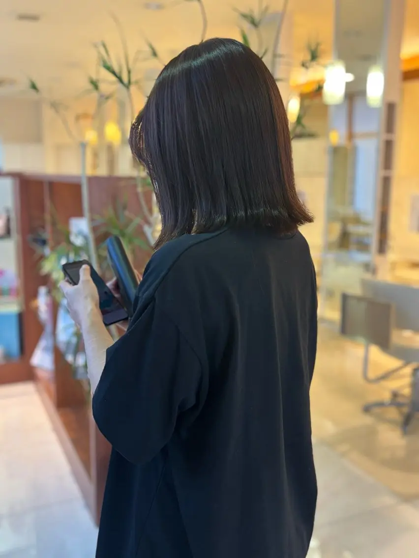 カラー 髪質改善 ヘアカラー トリートメント 💖改善カラー 板倉百花💖のヘアスタイル