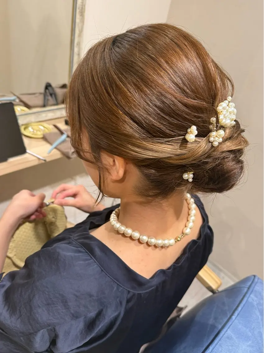 ミディアム ヘアセット Connect Rumiのヘアスタイル