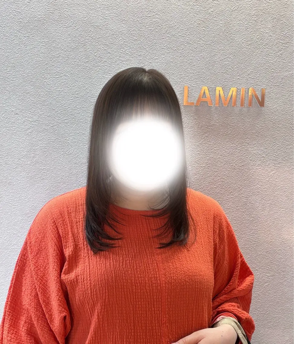 ミディアム カラー カット ヘアカラー トリートメント 三澤 乙葉のヘアスタイル