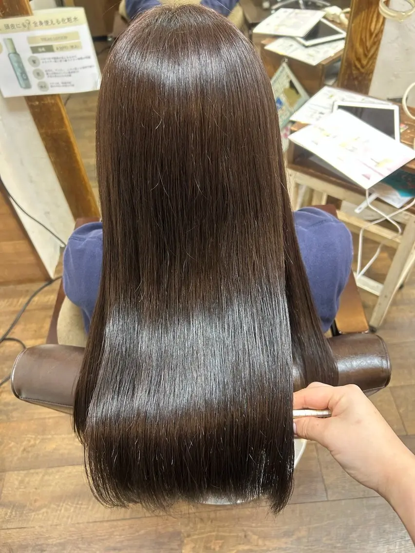 ロング カラー ラベンダーカラー カット ヘアカラー 徳永　髪質改善 カラー🪄💫のヘアスタイル