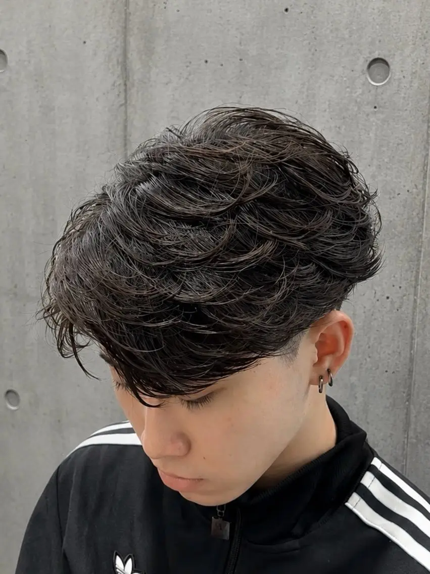 ミディアム ミディアムパーマ カット パーマ 壱昊 ⚡️パーマの玄人⚡️のヘアスタイル