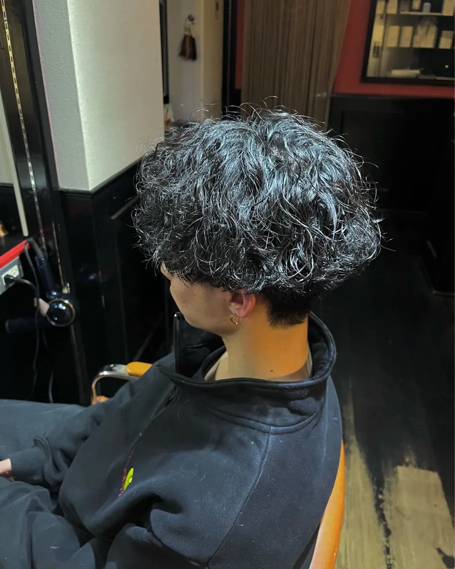 パーマ プードルパーマ スズキ リコのヘアスタイル