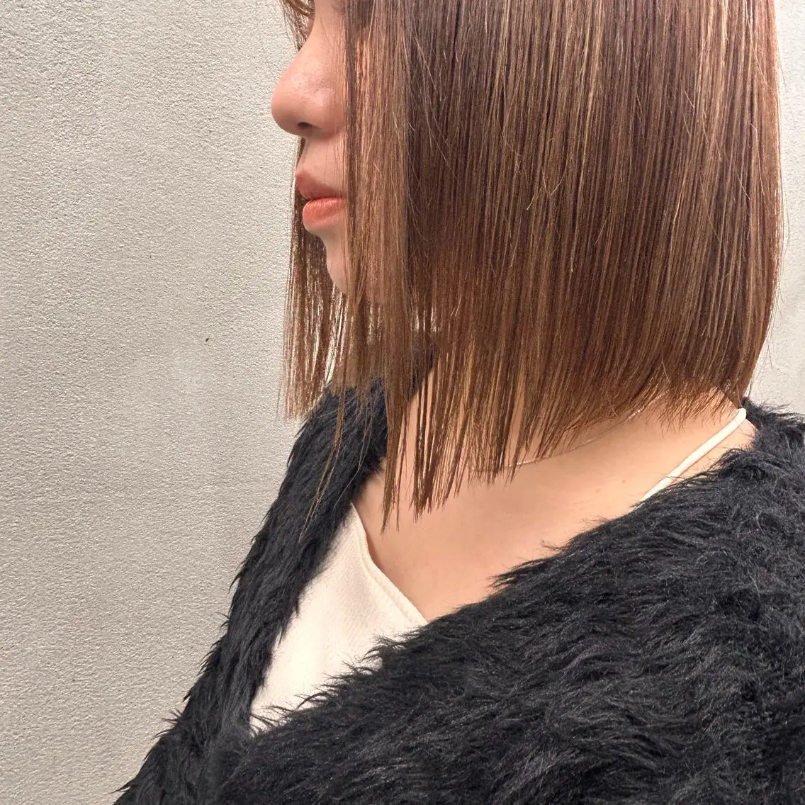 ショート 切りっぱなしボブ ボブ N/デザインカラー 🌿ナギのヘアスタイル
