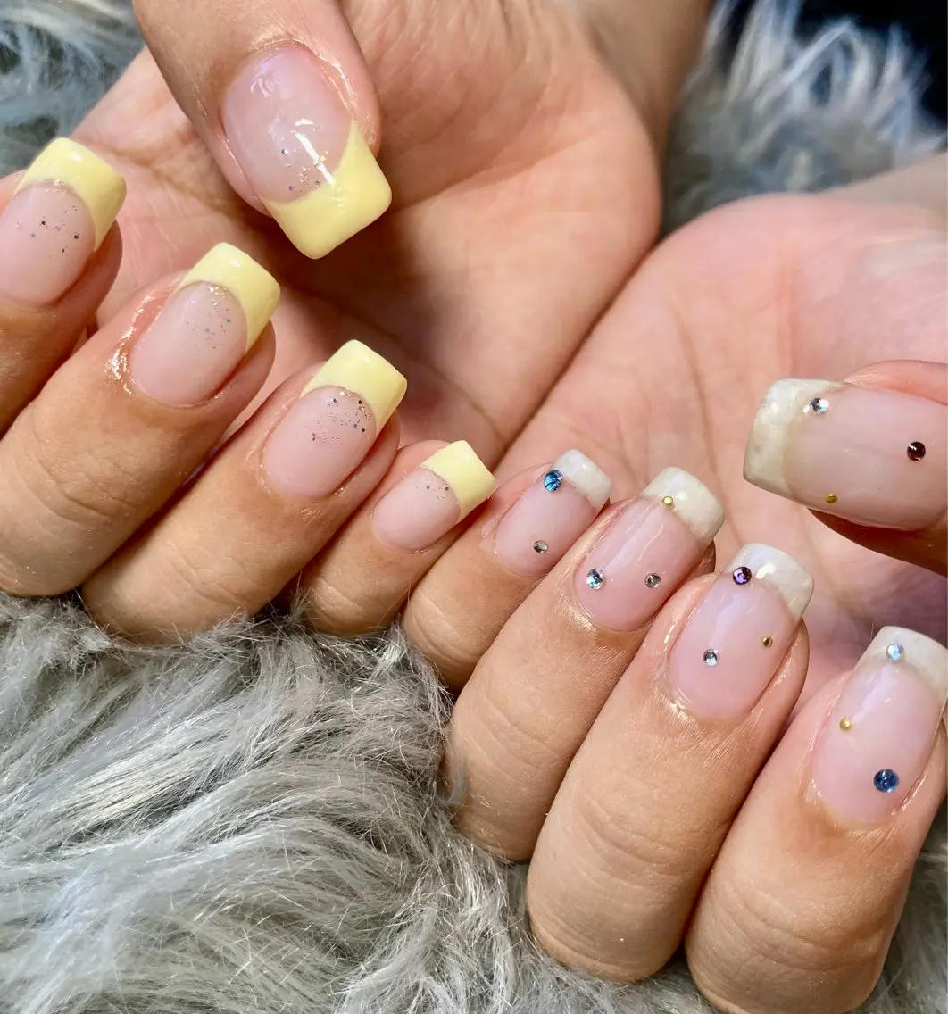 ネイル ラメ(グリッター) ストーンネイル salon 喜’s casaのネイルデザイン