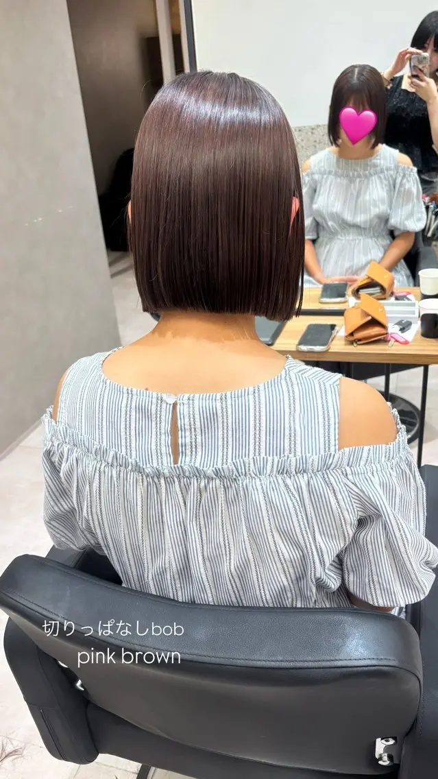ショート 切りっぱなしボブ ボブ 大橋 彩香のヘアスタイル