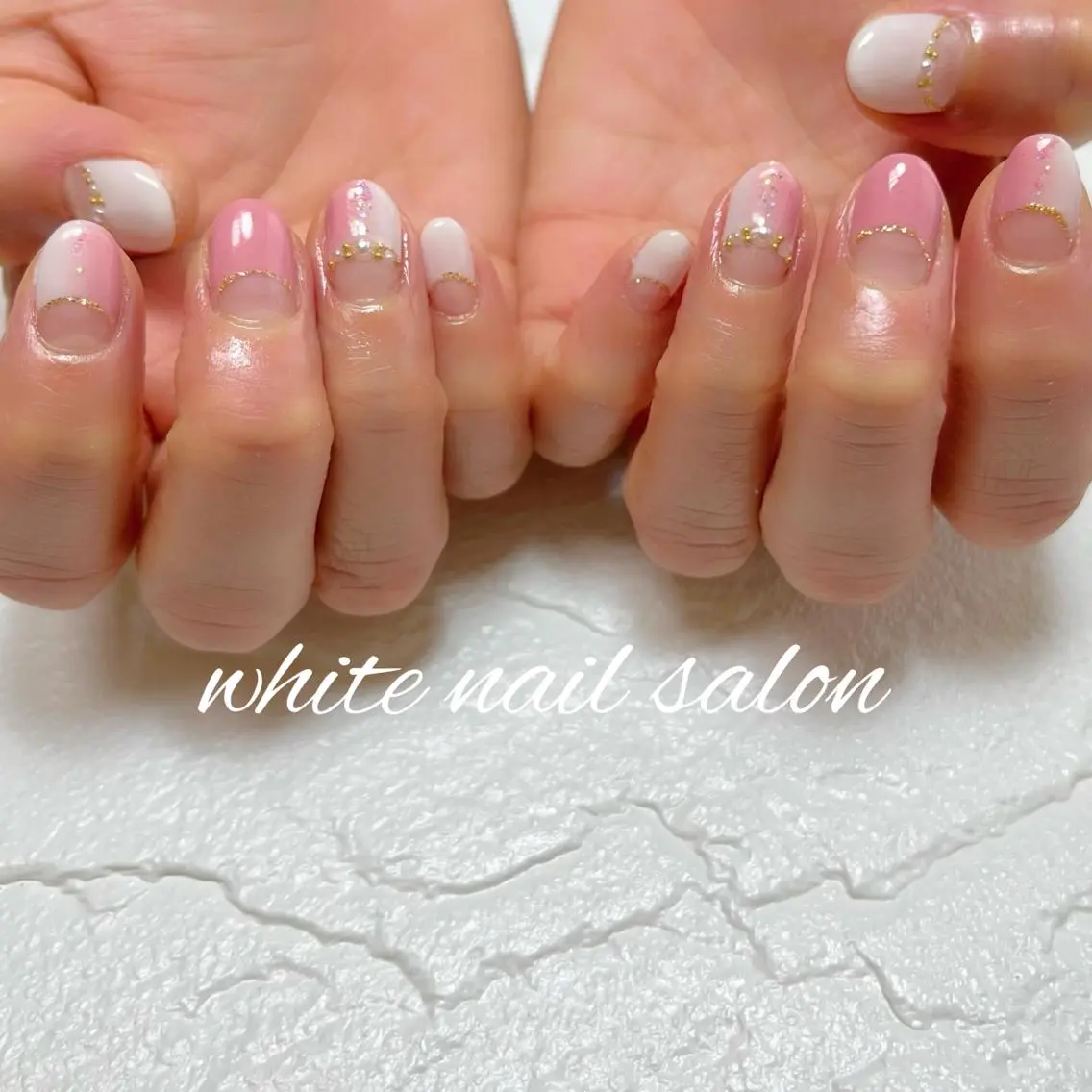 ネイル フットネイル ジェルネイル ハードジェル ラメ(グリッター) 持ち込み ハンドネイル white nail salonのネイルデザイン