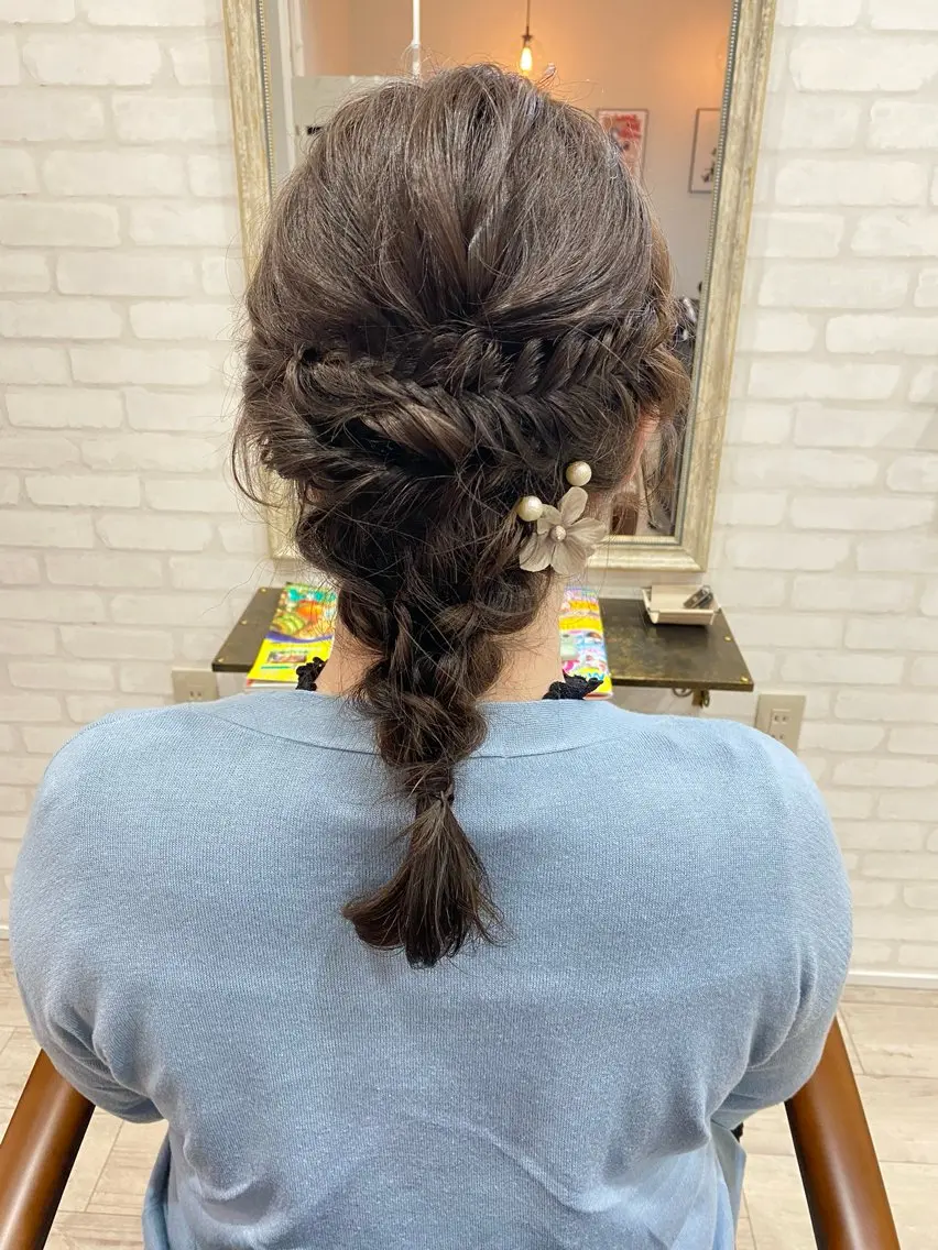 結婚式、二次会ヘアセットの写真